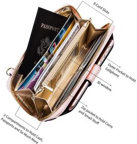 img 2 attached to 👜 Wristlet Crossbody Cellphone Handbag: Women's Handbags & Wallets + Wristlets | Size 8-34-31-4
