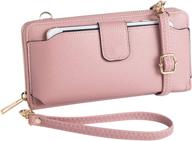 👜 wristlet crossbody cellphone handbag: women's handbags & wallets + wristlets | size 8-34-31-4 logo