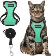 🐱 escape proof cat harness and leash set - dmisochr safe vest-style cat harness for outdoor walking - adjustable reflective soft mesh breathable body harness - easy control for cats of all sizes, small to large logo