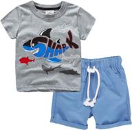 👕 boys' summer outfit clothing sets for toddler boys logo