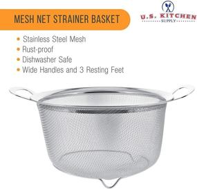 img 2 attached to U S Kitchen Supply Stainless Strainer