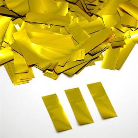 img 1 attached to 🎉 Premium Slow Falling Gold Metallic Confetti for Weddings, NYE Parties, and Events