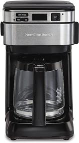 img 2 attached to Hamilton Beach 46310 Programmable Coffee Maker, 12 Cups, Easy Fill Front Access, Pause & Serve, 3 Brewing Options, Black