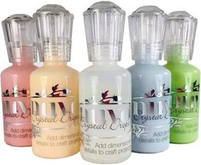 img 4 attached to 🎨 Enhance Your Crafts with Nuvo Crystal Drops - Pastel Set: 5 Vibrant Colors - Duck Egg Blue, Apple Green, Bubblegum Blush, Buttermilk, and Morning Dew