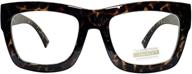 🐆 leopard print vintage inspired oversized eyeglasses: classic men's accessory логотип