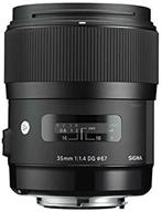 📷 “sigma 340306 35mm f1.4 dg hsm lens for nikon (black) - international version (no warranty): a high-quality lens for nikon cameras” logo