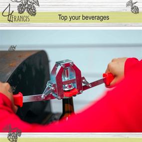 img 1 attached to 🍻 Efficient Twin Lever Hand Capper Tool for Home Brewing - Manual Bottle Capper, Crown Capper, Bottle Sealer