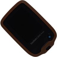 🔘 enhanced soft silicone cover for freestyle libre & freestyle libre 2 - brown logo