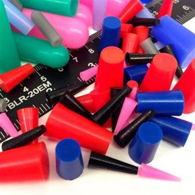 img 2 attached to 98-Piece High Temperature Silicone Rubber Cap & Plug Assortment Kit - 🔌 Masking System for Optimal Results in Powder Coating, Painting, Anodizing, Plating & Media Blasting