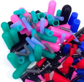 img 3 attached to 98-Piece High Temperature Silicone Rubber Cap & Plug Assortment Kit - 🔌 Masking System for Optimal Results in Powder Coating, Painting, Anodizing, Plating & Media Blasting