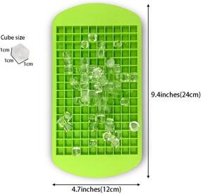 img 2 attached to 🧊 Upgraded Ice Cube Tray 2 Pack - Premium 320 Mini Cube Silicone Ice Trays for Chilling, Whiskey, Cocktail - Stackable, Easy Release Ice Molds - Dishwasher Safe