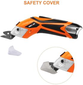 img 2 attached to 🔌 VOLLTEK Electric Cordless Scissor - 3.6V li-ion Cutter Shears with 2 Cutting Blades - Ideal for Fabric, Carpet, and Leather Cutting - Model VPCD1006