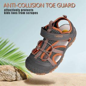 img 1 attached to UOVO Sandals Athletic Closed Toe Quick Drying Boys' Shoes ~ Sandals