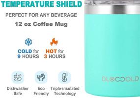 img 3 attached to 🥤 DLOCCOLD Tumbler Stainless Insulated Tiffany: Keep Your Beverages Cold for Longer