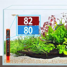 img 1 attached to 🐠 Orlushy Submersible Aquarium Heater: 30W Fish Tank Heater for Marine Saltwater and Freshwater with Adjustable Thermostat and Sticker Thermometer