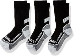 img 1 attached to 🧦 High-Performance Carhartt Big Boys' 3 Pack Force Performance Crew Socks for Active Kids