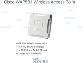 img 1 attached to Cisco WAP581 Беспроводная точка доступа Wave 2 AC, двухдиапазонная, 2,5 Гбит Ethernet, Пожизненная защита (WAP581-A-K9)
