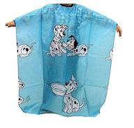 💇 blue barber cape hair cutting apron salon gown for kids - haircut tools included logo