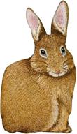 🐰 подушка в форме кролика bunny hop hare raising, 17,5 дюймов, от manual woodworkers & weavers логотип