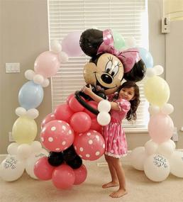 img 3 attached to 🎈 LANGLEY MONSTER Premium Quality DIY Balloon Kit: Disney Minnie, Mickey Mouse Balloon & Santa Claus Balloon for Party Decorations - Perfect for Birthday Parties, Baby Showers, Theme Events & Christmas Celebrations!