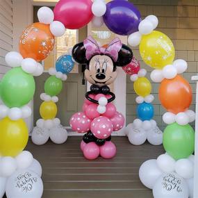 img 1 attached to 🎈 LANGLEY MONSTER Premium Quality DIY Balloon Kit: Disney Minnie, Mickey Mouse Balloon & Santa Claus Balloon for Party Decorations - Perfect for Birthday Parties, Baby Showers, Theme Events & Christmas Celebrations!