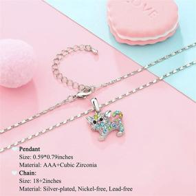 img 1 attached to 🐱 Cat Pendant Necklaces - Purrfect Christmas Gifts for Teen Girls, Daughters, and Women! 18+2.4 inches Chain Length