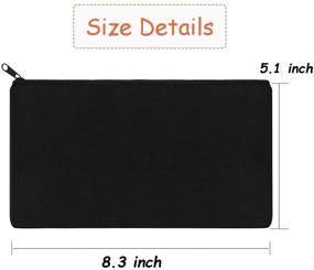 img 3 attached to Canvas Multipurpose Zipper Cosmetic Travel