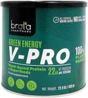 🌱 brota superfoods vegan protein powder: green plant based protein with high nutritional value – 22g per serving, ideal for athletes and fitness enthusiasts logo