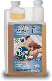 img 4 attached to Pure Natural Baby Laundry Detergent (64 Loads) - Sensitive Skin Friendly, Hypoallergenic, Free and Clear Formula - 100% Natural Ingredients Listed