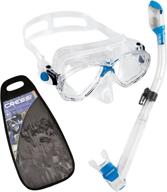 🤿 premium cressi adult snorkeling kit: marea mask & supernova dry snorkel - italian design, soft silicone, perfect seal logo