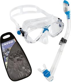 img 4 attached to 🤿 Premium Cressi Adult Snorkeling Kit: Marea Mask & Supernova Dry Snorkel - Italian Design, Soft Silicone, Perfect Seal