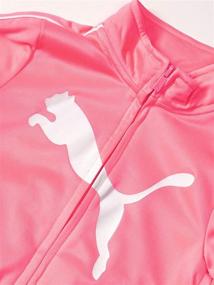 img 2 attached to 👧 Чёрная трековая куртка PUMA для девочек - Одежда и спортивная одежда для девочек.