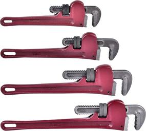 img 1 attached to 🔧 Plumbing Straight Wrench Set - Heavy-Duty Pieces