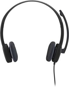 img 3 attached to 🎧 Logitech H151 Stereo Headset with Boom Microphone (981-000587) + Bonus USB Extenders - High-Quality Audio and Extended Connectivity!