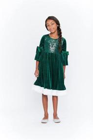 img 2 attached to 🎄 Stylish and Festive Christmas Clothing for Girls by Bonnie Jean