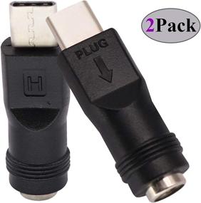 img 2 attached to Адаптер питания типа C AAOTOKK - мужской USB типа C к женскому разъему DC 5.5x2.1 мм для зарядки устройств через разъем с бочонковым гнездом - USB типа C 5V разъем для устройств с зарядкой через USB типа C (2 штуки - тип C).