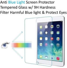 img 2 attached to 👁️ ZenHoo Anti Blue Light Tempered Glass Screen Protector for iPad 10.2 Inch (9th / 8th / 7th Generation, 2021/2020 / 2019): Ultimate Eye Protection!