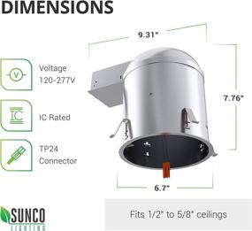 img 3 attached to Sunco Lighting Aluminum 120 277V Connector Lighting & Ceiling Fans