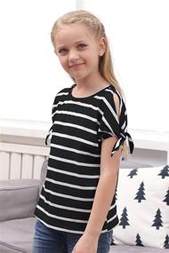 img 2 attached to 👚 GORLYA Girls' Sleeve T-Shirt Pullover GOR1049 - Clothing and Tops, Tees & Blouses