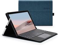 omnpak protective case for surface go 2 2020 / surface go 2018 with stylus holder 📚 - slim lightweight cover compatible with type cover keyboard - polyester material - stylus and keyboard not included logo