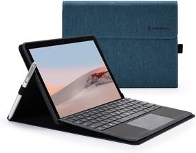 img 4 attached to Omnpak Protective Case for Surface Go 2 2020 / Surface Go 2018 with Stylus Holder 📚 - Slim Lightweight Cover Compatible with Type Cover Keyboard - Polyester Material - Stylus and Keyboard Not Included