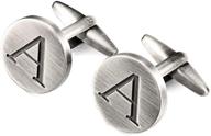 cufflinks alphabet business anniversary daily men's accessories set - cuff links, shirt studs & tie clips logo