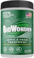 biowonder septic tank treatment: 3x more power for 🚽 disposals, septic systems, rvs, drains, and toilets - 2lbs, 60 treatments logo