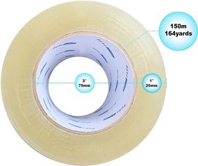 img 3 attached to 📦 High-Quality 4 Inch Heavy Clear Packaging Rolls: Durable & Transparent Solution