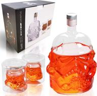 🥃 optimized whiskey decanter set for bourbon with carafe and glasses logo