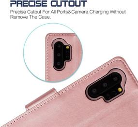 img 1 attached to 📱 Arae Wallet Case for Samsung Galaxy Note 10 Plus/Note 10 Plus 5G - Stylish Rosegold PU Leather Flip Cover with Stand Feature, ID & Credit Card Pocket - Compatible with Galaxy Note 10+ / Note 10+ 5G