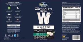 img 3 attached to Biochem Whey Isolate Protein - 11.2 oz - No Sugar Coconut Flavor - 20g Plant-Based Protein - Keto-Friendly - Essential Amino Acids - Supports Immune System - Easy to Mix - Magnesium Enriched