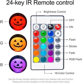 img 2 attached to Halloween Inflatable Yard Decorations: Festive Pumpkin with LED Lights for Outdoor Holiday Party, Garden, and Lawn Decor 17.7