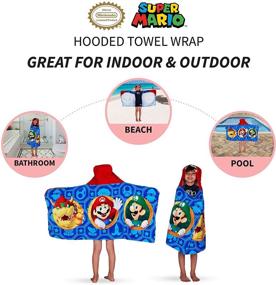 img 1 attached to 🏖️ Kids' Home Store: Franco Beach Cotton Terry Hooded Towel