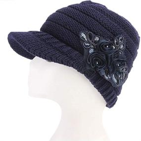 img 1 attached to Womens Beanie Winter Slouchy Infinity